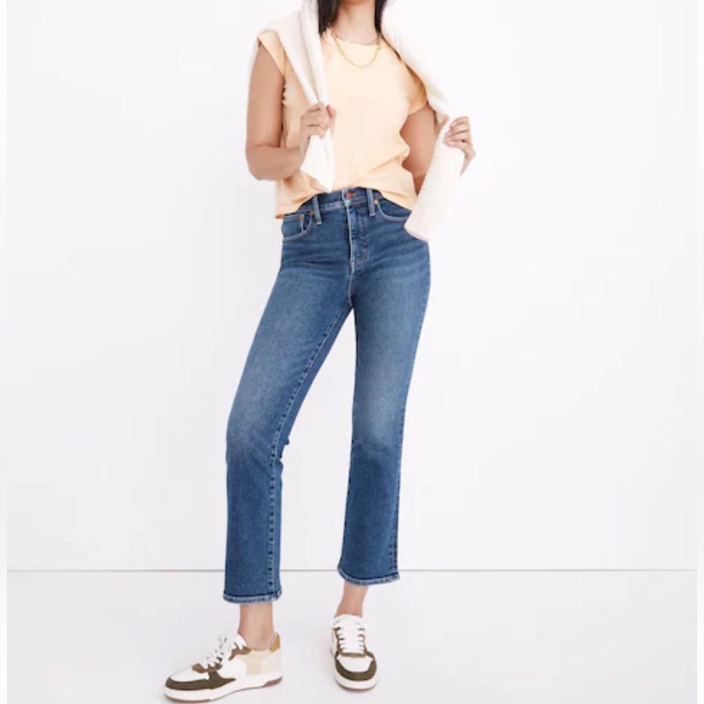 NWOT Madewell Cali Demi-Boot Jeans, size 27 Bodney Wash
